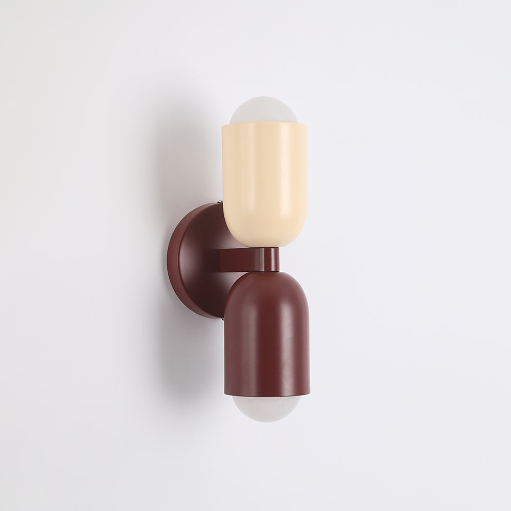 Kira Applique Murale Cylindre Scandinave Métal Coloré Salon