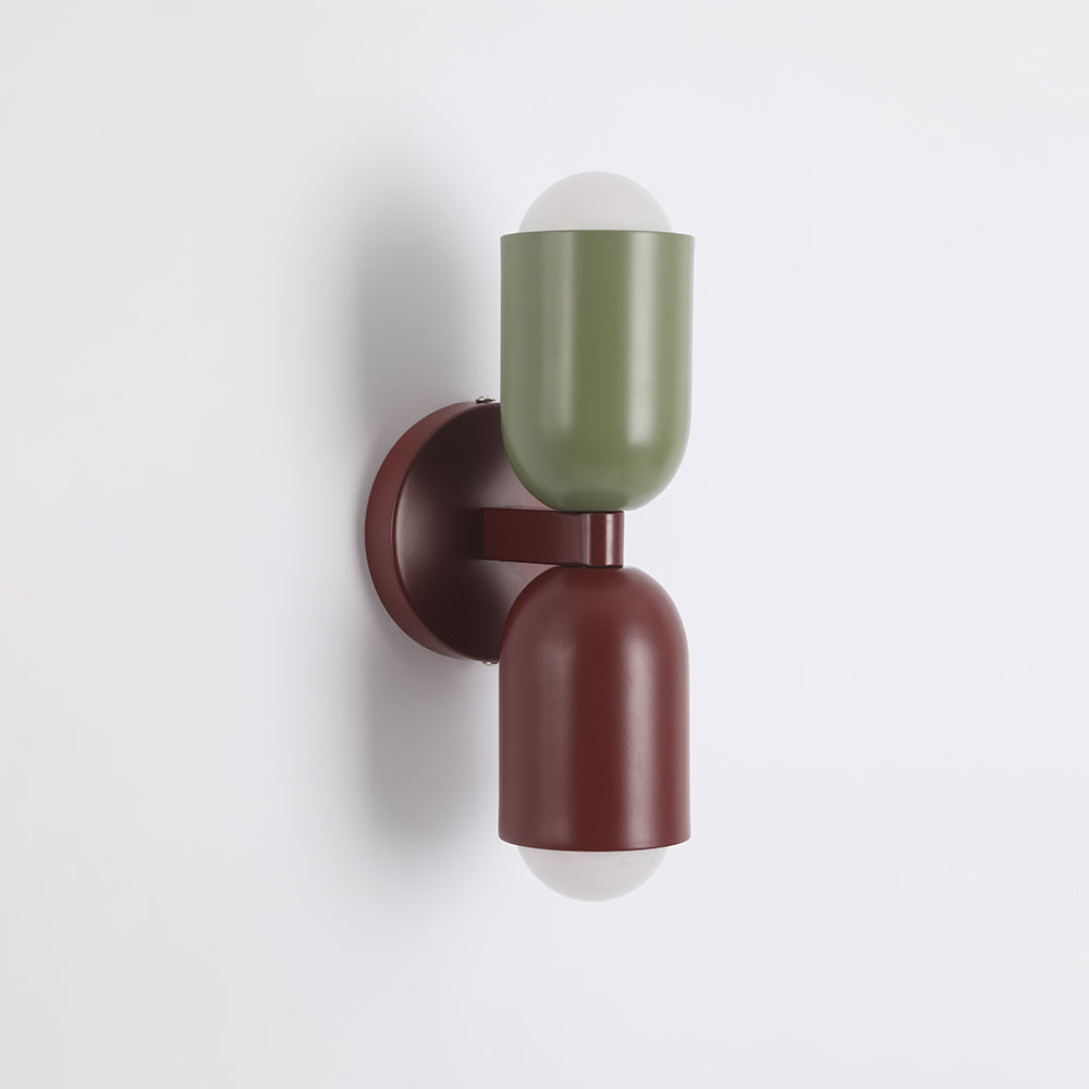 Kira Applique Murale Cylindre Scandinave Métal Coloré Salon