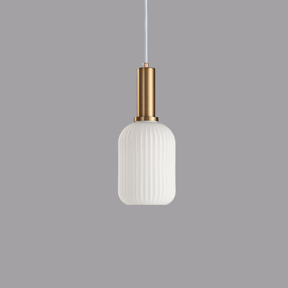 Orvia Luminaires Suspensions Cylindre Moderne Blanc