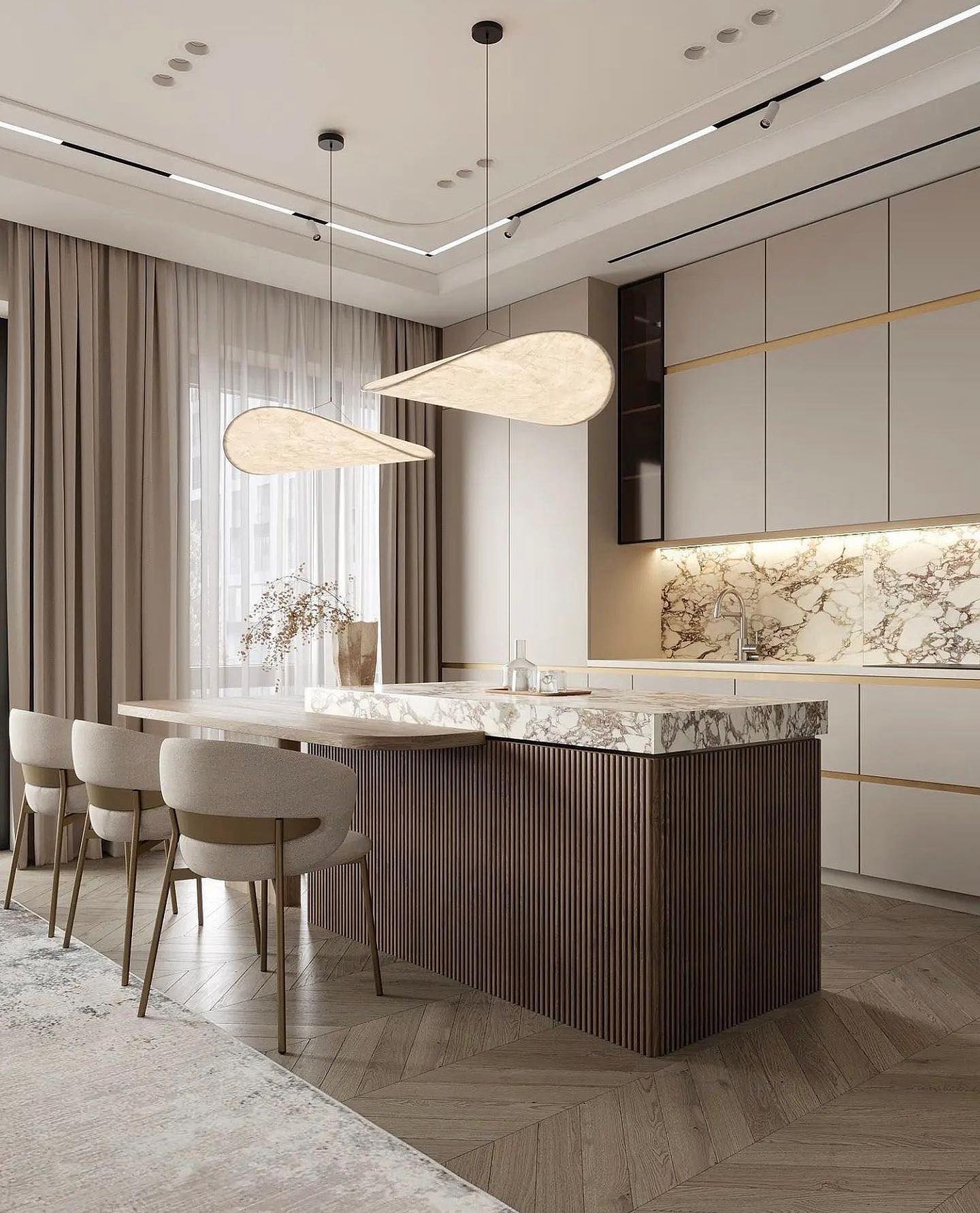 Twist Suspension Lampe Contemporaine Swag