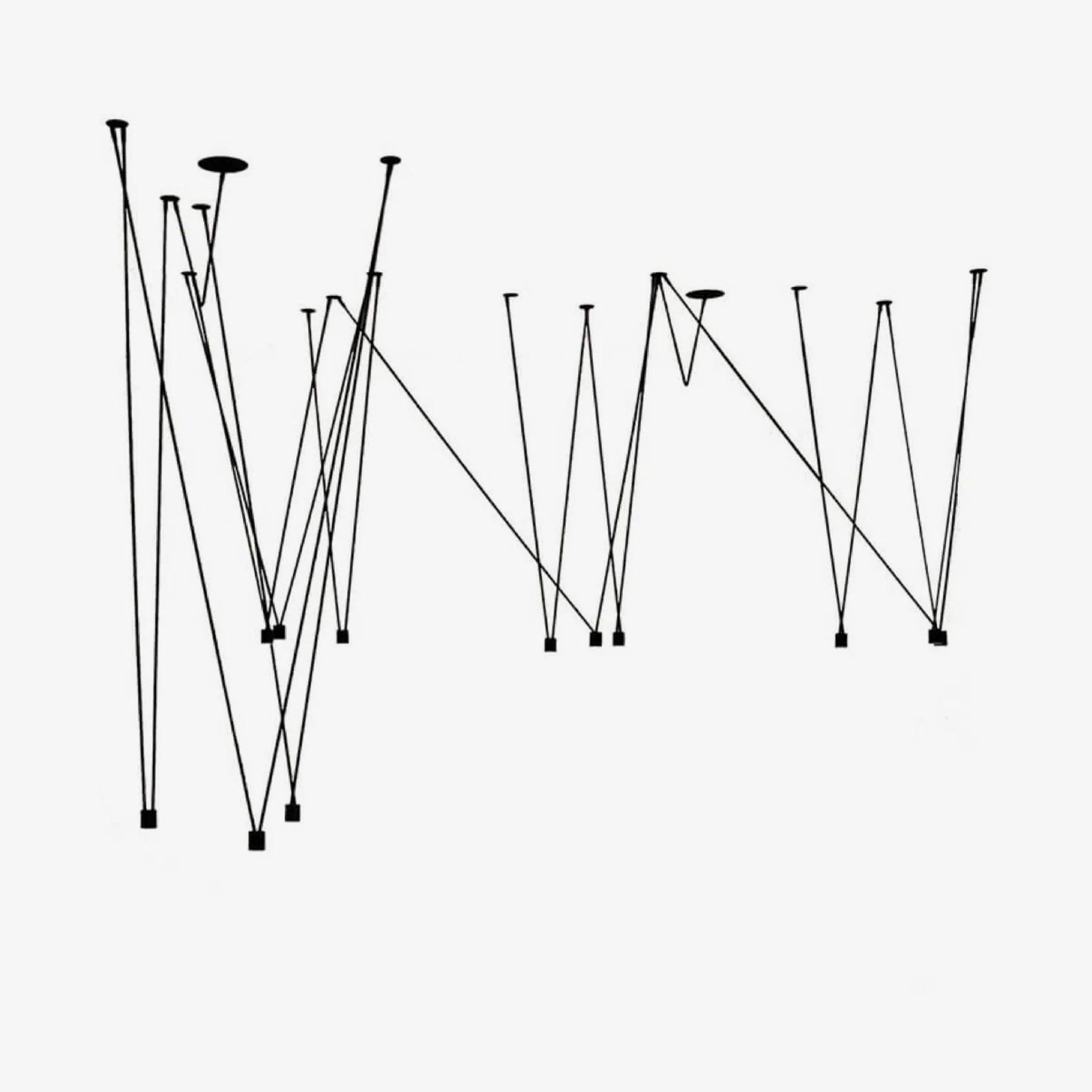 Lustra Collection de Suspensions Lampes Fils Câblés Fins