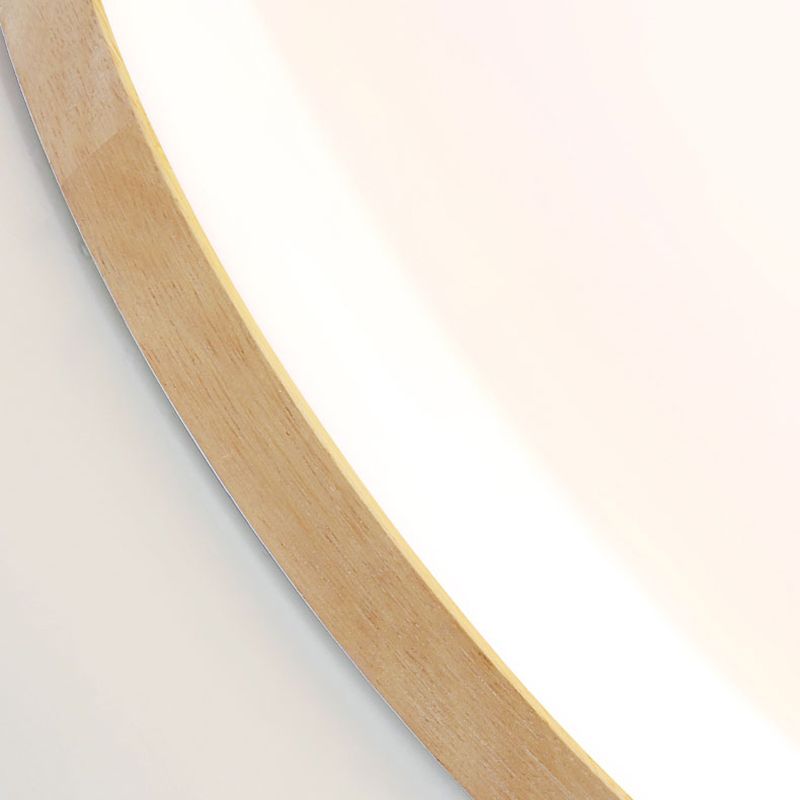 Eilo Plafonnier LED Grande Rond Moderne Bois