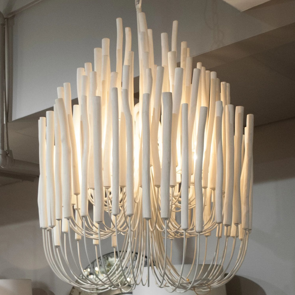 Ulshayra Lustre Postmoderne De Luxe En Bois Et Métal à Multiples Bras